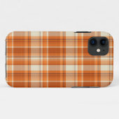 オレンジ格子縞 Case-Mate iPhoneケース (裏面(横))