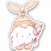 オレンジ格言イースターステッカー |ダイカットのシール シール (正面)