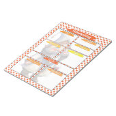 オレンジ格言看護 – 病態生理学テンプレート ノートパッド (アングル)