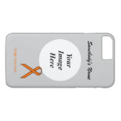 オレンジ標準リボンTmpl by Kenneth Yoncich Case-Mate iPhoneケース (裏面(横))