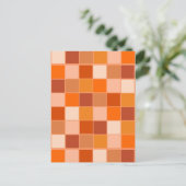 オレンジ正方形の陰 ポストカード (スタンド正面)