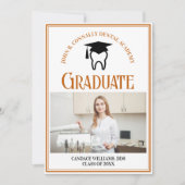 オレンジ歯科フォトカスタム卒業 案内状 (正面)