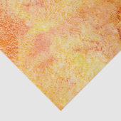 オレンジ水彩画の背景 薄葉紙 (詳細)