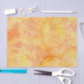 オレンジ水彩画の背景 薄葉紙 (クラフト)