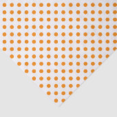 オレンジ水玉模様オンホワイトティッシュペーパー 薄葉紙 (詳細)