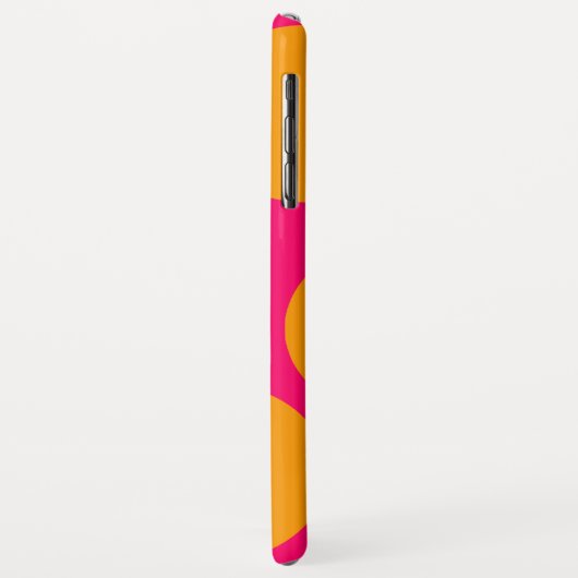 オレンジ水玉模様ケースメイト型ケース Case-Mate iPhoneケース (裏面/左)