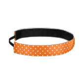 オレンジ水玉模様ズヘッドバンド アスレチックヘッドバンド (左)