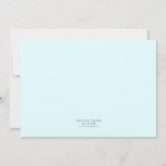 オレンジ水玉模様バタフライ誕生日招待状 招待状 (裏面)