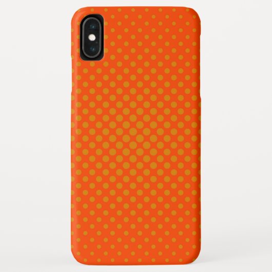 オレンジ水玉模様 Case-Mate iPhoneケース (裏面)