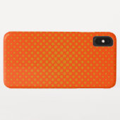 オレンジ水玉模様 Case-Mate iPhoneケース (裏面(横))