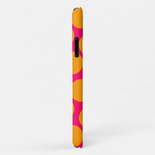 オレンジ水玉模様 Case-Mate iPhoneケース (裏面/右)