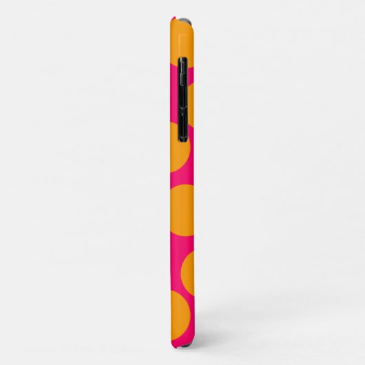 オレンジ水玉模様 Case-Mate iPhoneケース (裏面/左)