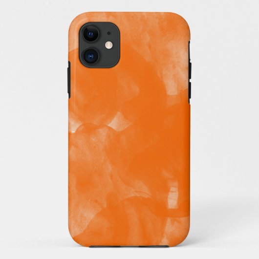 オレンジ水色のペンキのiphoneの箱 Case-Mate iPhoneケース (裏面)