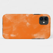 オレンジ水色のペンキのiphoneの箱 Case-Mate iPhoneケース (裏面(横))