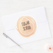 オレンジ油ドロップエッセンシャル油クラフトラベル ラウンドシール (封筒)