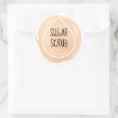 オレンジ油ドロップエッセンシャル油クラフトラベル ラウンドシール (バッグ)