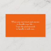 オレンジ法律事務所の法的法人企業カード 名刺 (裏面)