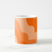 オレンジ波海波勾配 コーヒーマグカップ (中央)