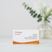 オレンジ波 名刺 (スタンド正面)