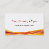 オレンジ波 名刺 (裏面)