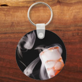 オレンジ流体試験管ガス キーホルダー (正面)