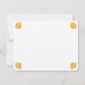 オレンジ海シーパーソナライズされたン サンキューカード (裏面)