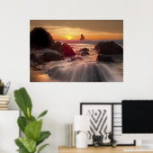 オレンジ海ポスター ポスター (ホームオフィス)