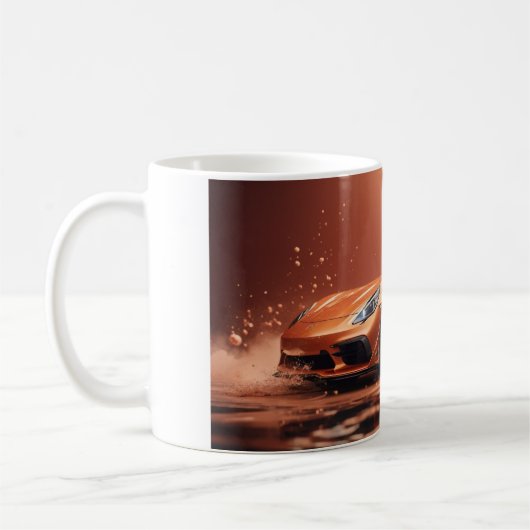 オレンジ漂流スポーツカー365 コーヒーマグカップ (左)
