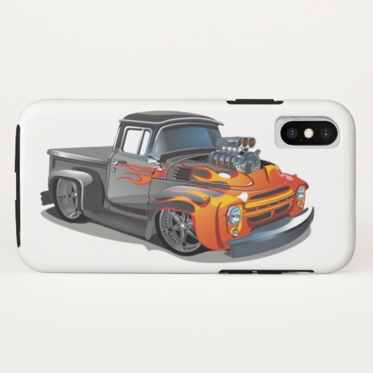 オレンジ炎のスマホケース Case-Mate iPhoneケース (裏面(横))