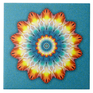 オレンジ炎 タイル