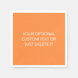 オレンジ無地の色トレンディーコクタイルパーティーパレット スタンダードカクテルナプキン