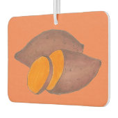 オレンジ焼いたサツマイモ料理グルメ食品 カーエアーフレッシュナー (左)