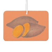 オレンジ焼いたサツマイモ料理グルメ食品 カーエアーフレッシュナー (正面)