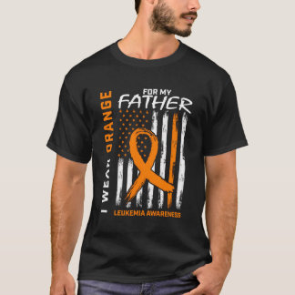 オレンジ父親パパ白血病認識度製品Us F Tシャツ