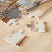 オレンジ猫お茶 ジグソーパズル (側面)