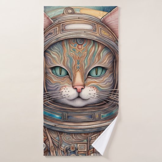 オレンジ猫お茶 バスタオルセット (バスタオル)