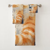 オレンジ猫お茶 バスタオルセット (インサイチュ)