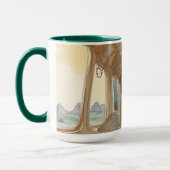 オレンジ猫お茶 マグカップ (左)