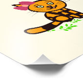 オレンジ猫のポスター フォトプリント            (角)