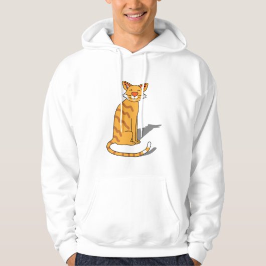 オレンジ猫パーカー パーカ (正面)