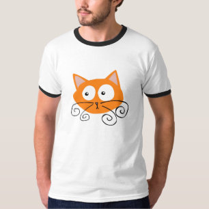 オレンジ猫 Tシャツ