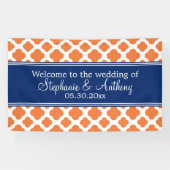 オレンジ王室のとブルーのクローバー結婚ズ 横断幕 (横)