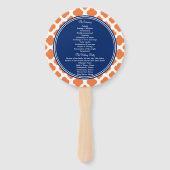 オレンジ王室のとブルークローバーの結婚ハンドファン ハンドファン (裏面)