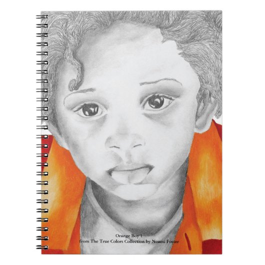 オレンジ男の子1のノート ノートブック (正面)