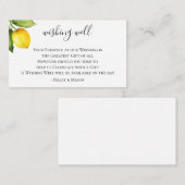 オレンジ畑のウェディング ウィッシュ ウェル エンクロージャーカード (正面/裏面)