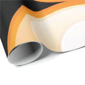 オレンジ疑門符の包装紙 ラッピングペーパー (ロールコーナー)