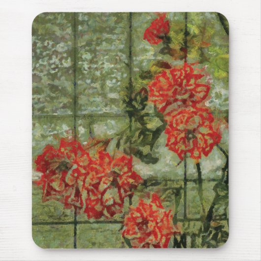 オレンジ登山のバラ マウスパッド (正面)