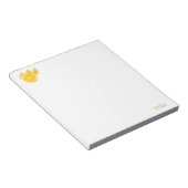 オレンジ白熱［赤熱］光を放つ色、スライスされたフルーツ写真 ノートパッド (アングル)