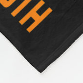 オレンジ白血病がん認識度夫アメリカ人 フリースブランケット (角)