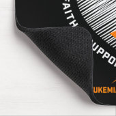 オレンジ白血病認識度フレンドギフトメンズウィメンズ マウスパッド (コーナー)